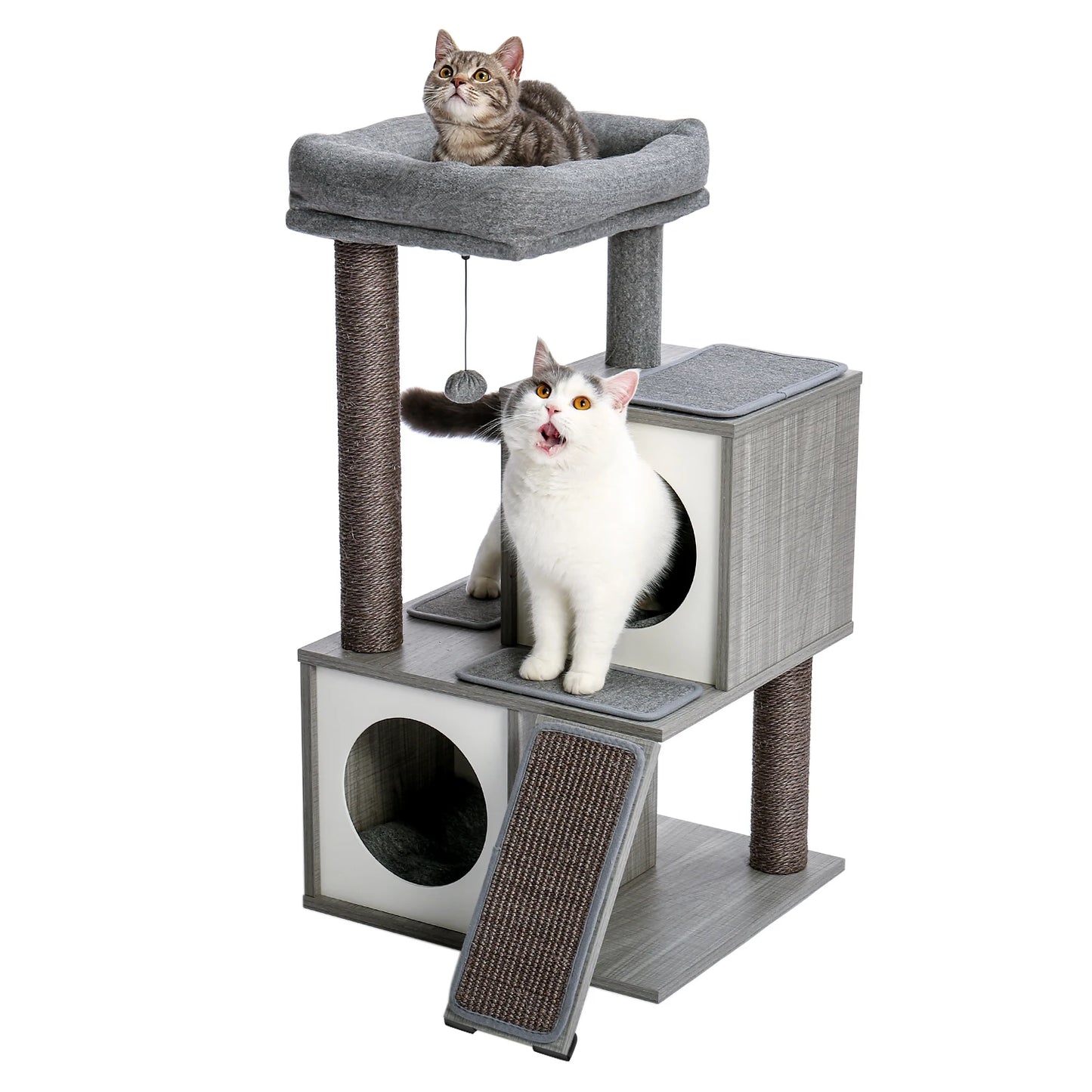 Multilevel Cat Towers with Luxury Condos