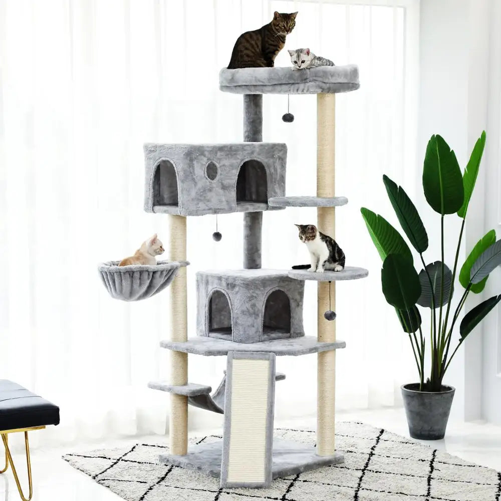 Multilevel Cat Towers with Luxury Condos