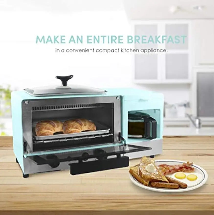 3-In-1 Breakfast Center with 4-Cup Coffeemaker Toaster Oven