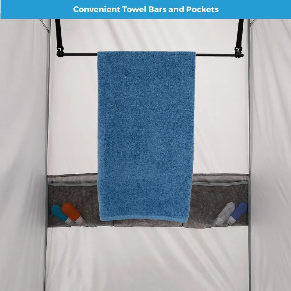 Instant Camping Utility Shower Tent with Changing Privacy Room