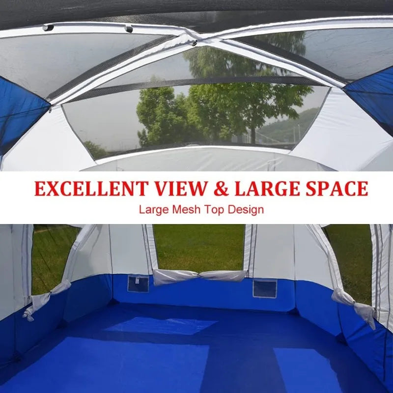10 Person Waterproof Multi Room Tents with Skylight