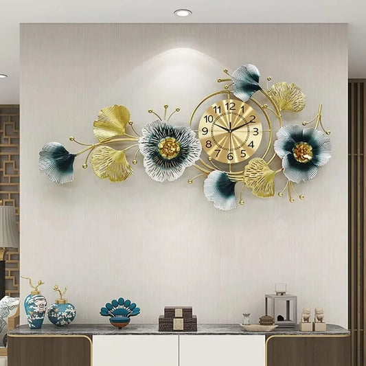 Large Silent Movement Decorative Quartz Wall Clock