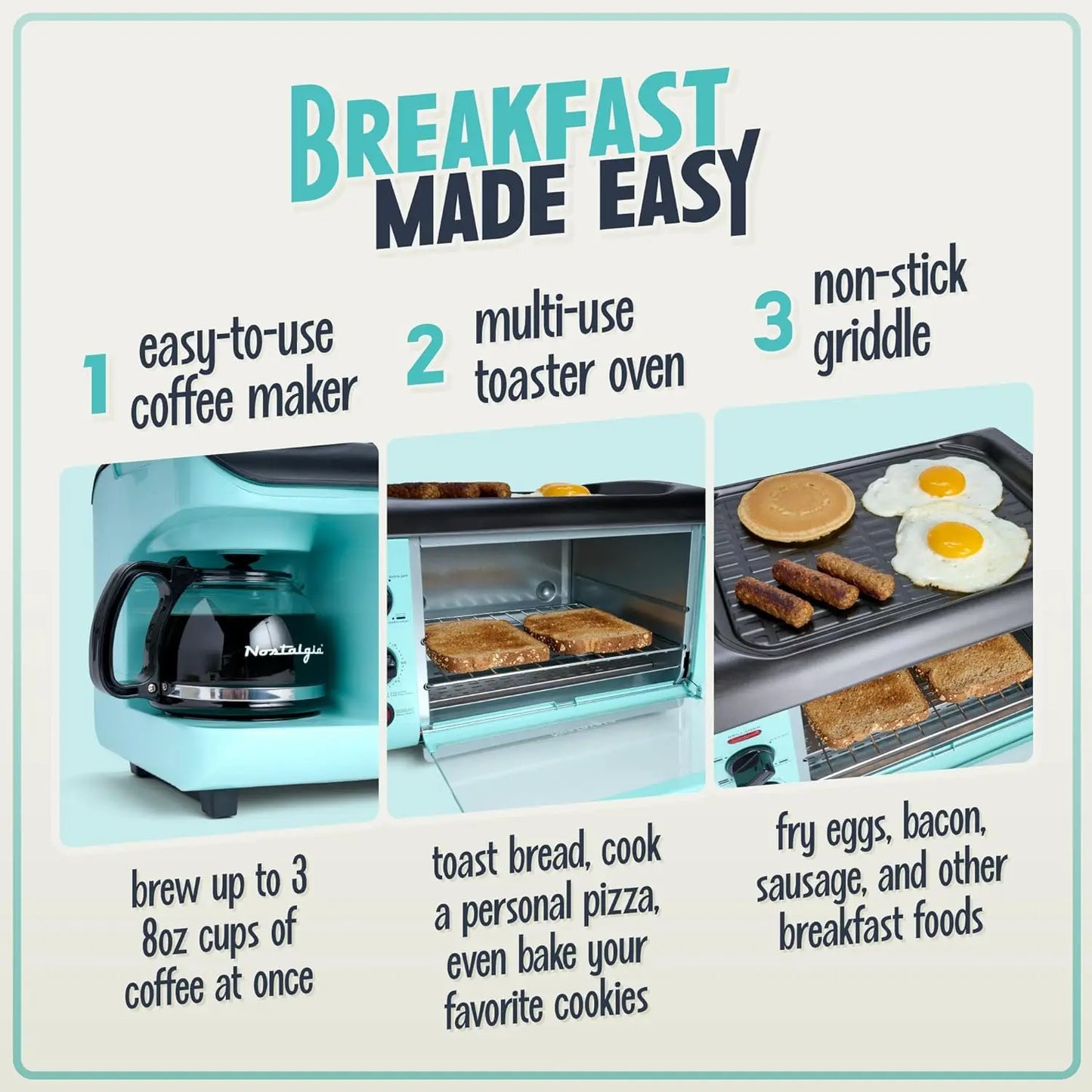 Nostalgic, 3-in-1 Breakfast Station