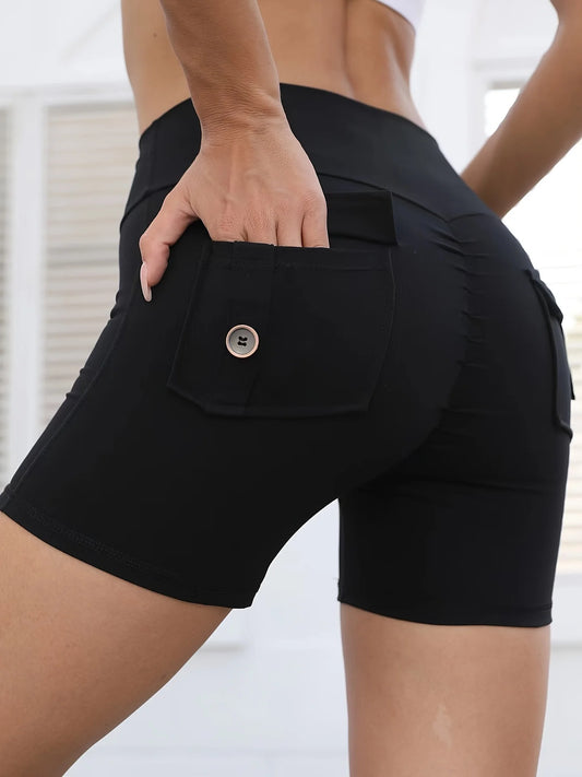 Three-quarter high-waisted summer yoga pants