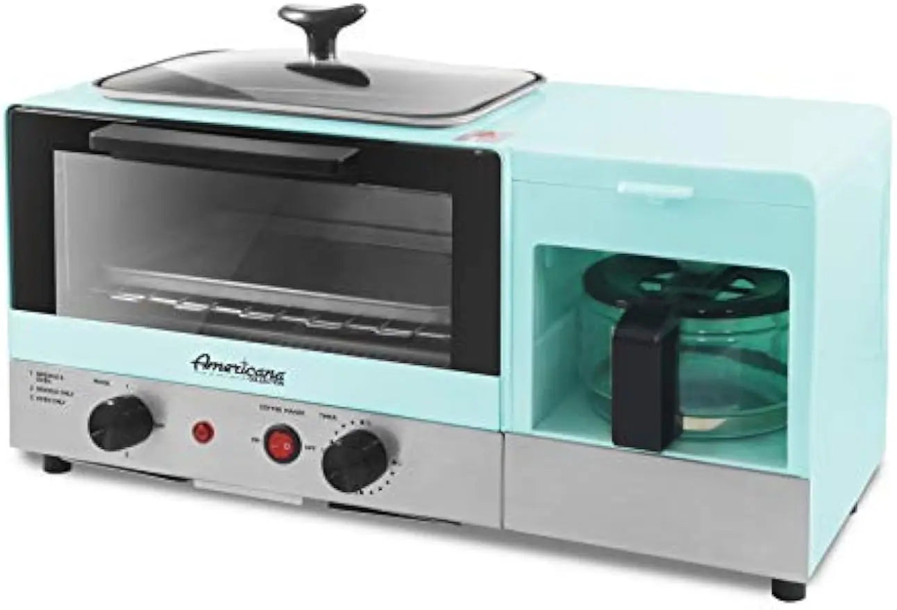 3-In-1 Breakfast Center with 4-Cup Coffeemaker Toaster Oven