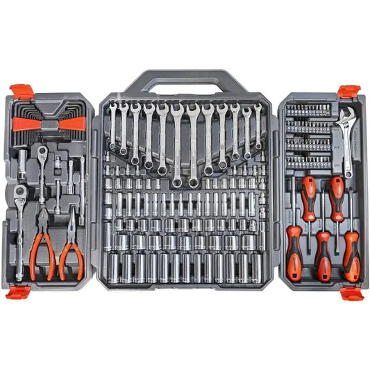 180 Piece Professional Tool Set with Storage Case