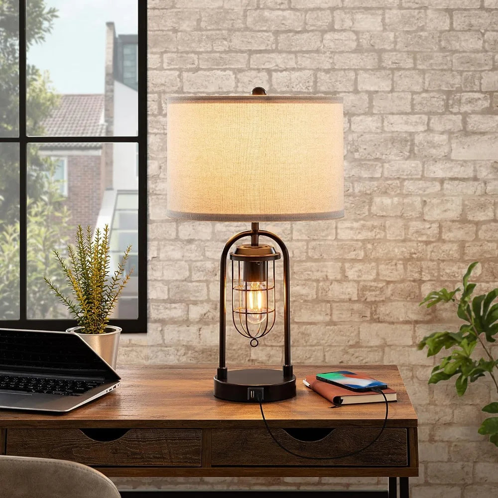 Set of 2 Farmhouse Table Lamps