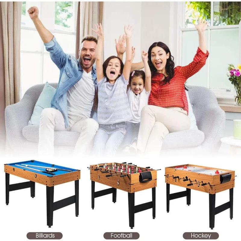 3-in-1 48" wooden Combo Game Table