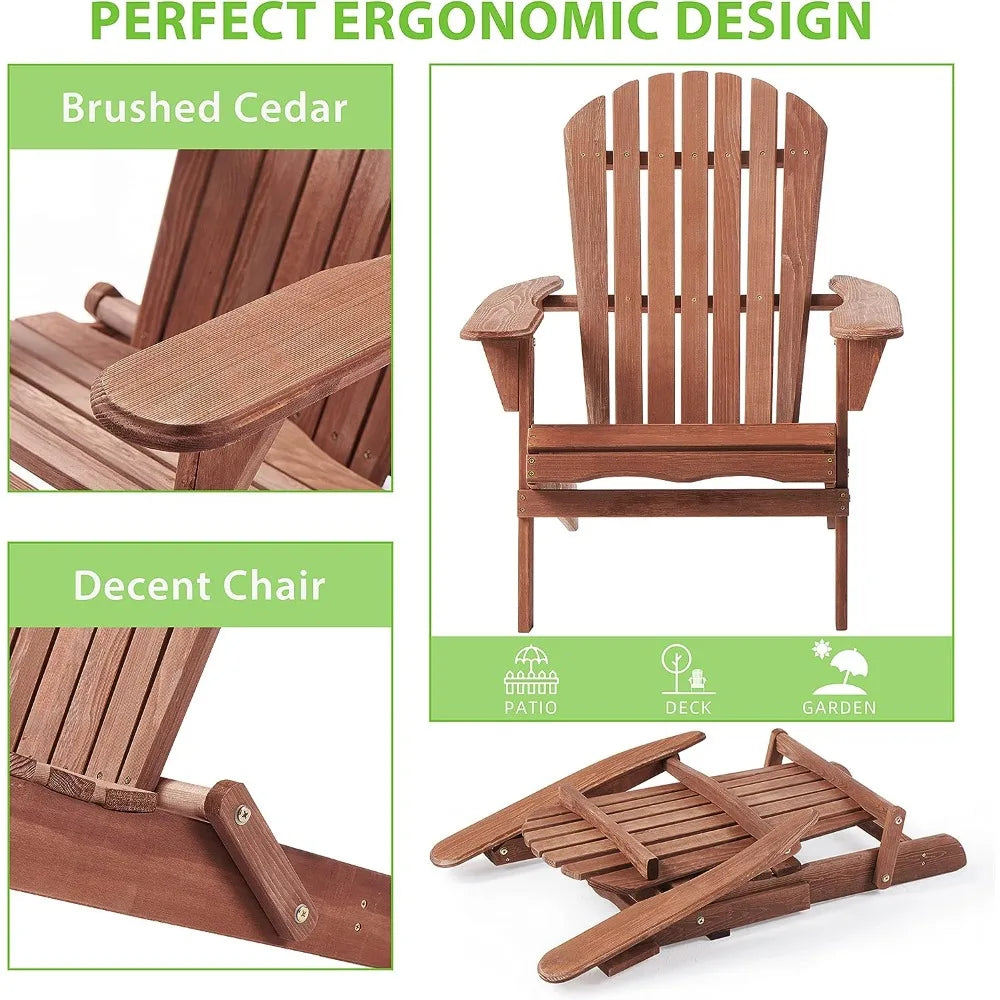 Semi prefabricated Wooden Adirondack folding chairs