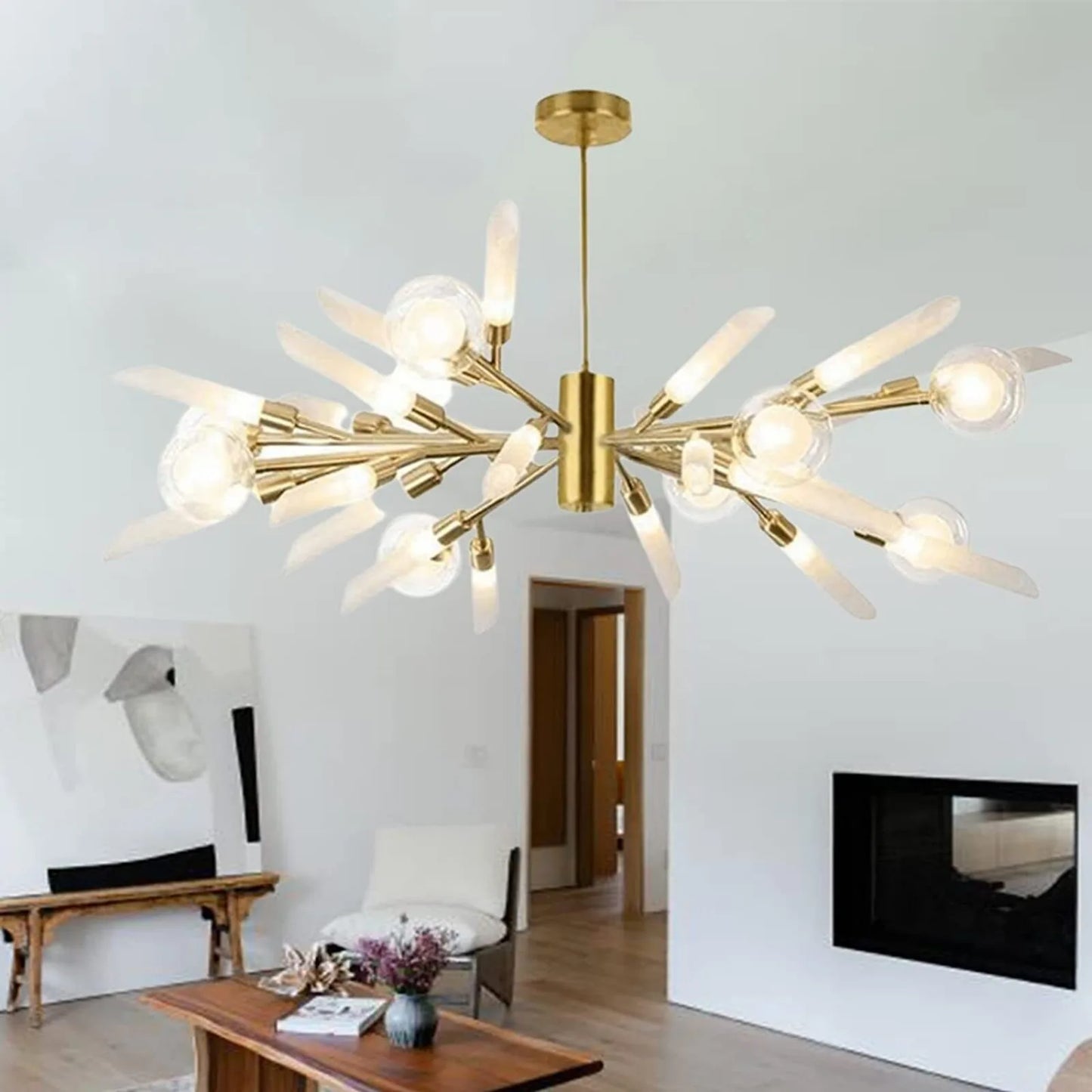 White Glass Ball Pendant Light