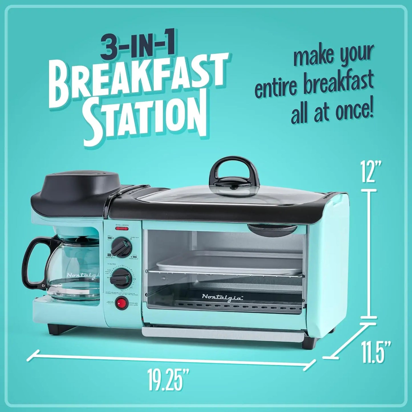 Nostalgic, 3-in-1 Breakfast Station