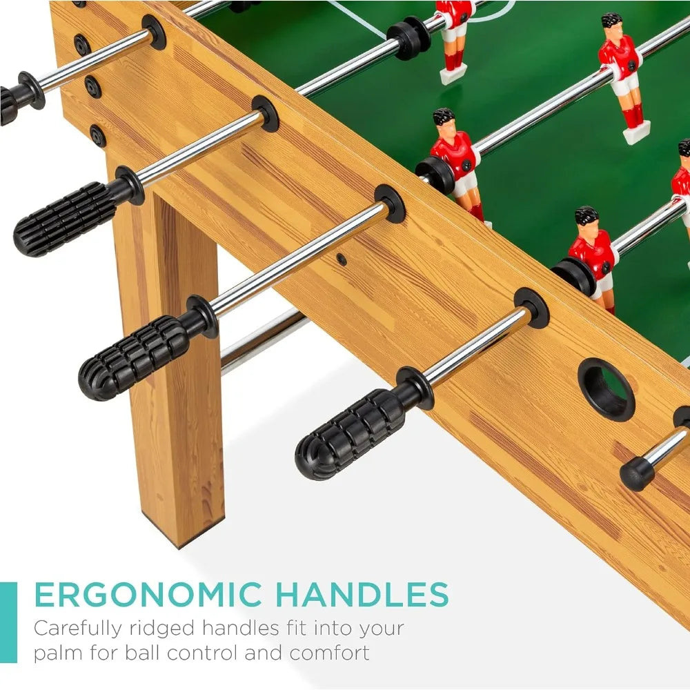 48in Foosball Table w/ 2 Balls, 2 Cup Holders