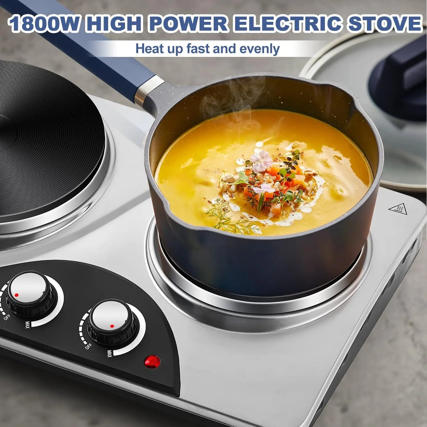 1800W Double Burner Portable Electric Stove