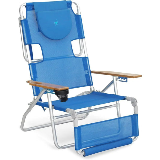 Lightweight Lawn & Beach Reclining Lounge Chair