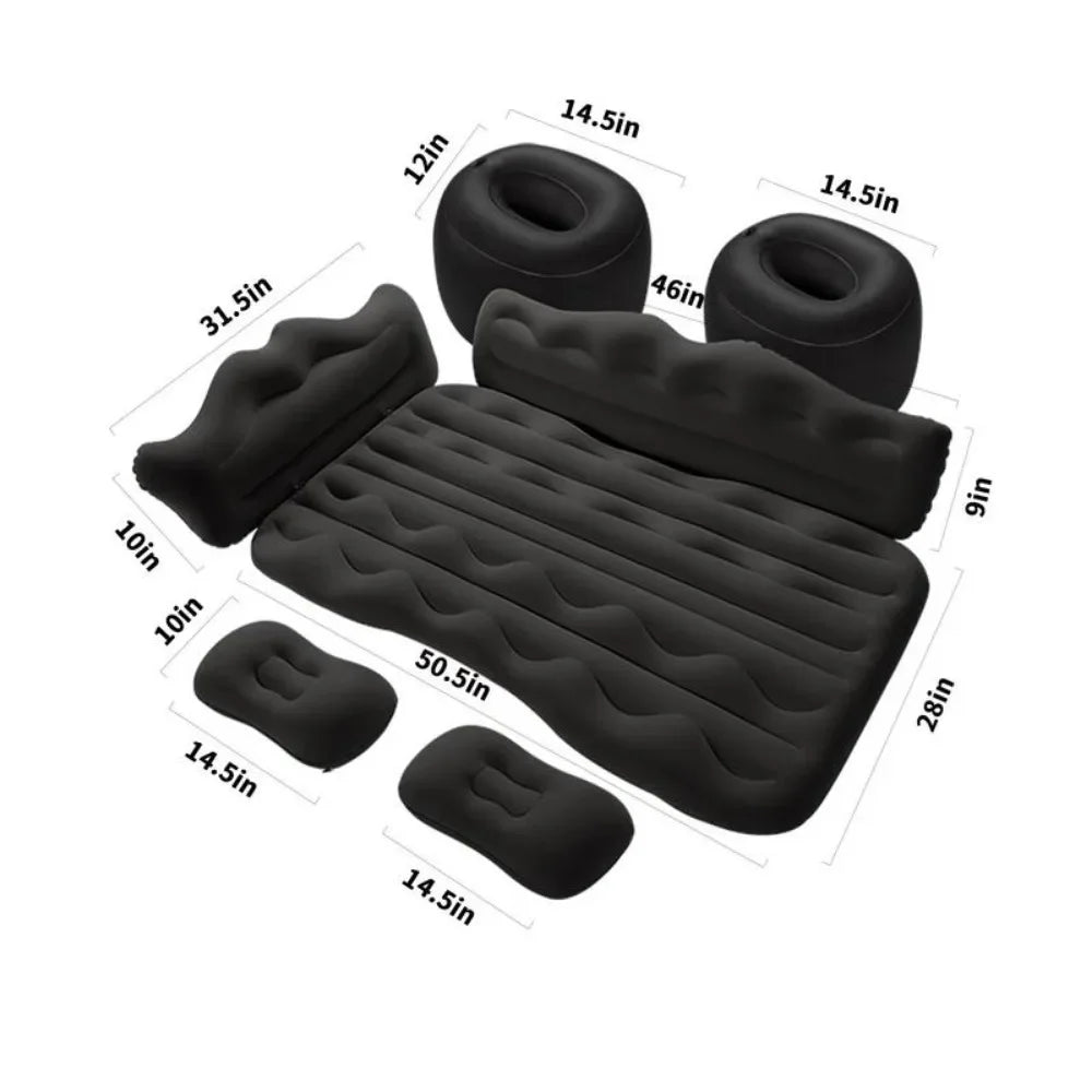 Inflatable Air Mattress with Sides for Car & Camping