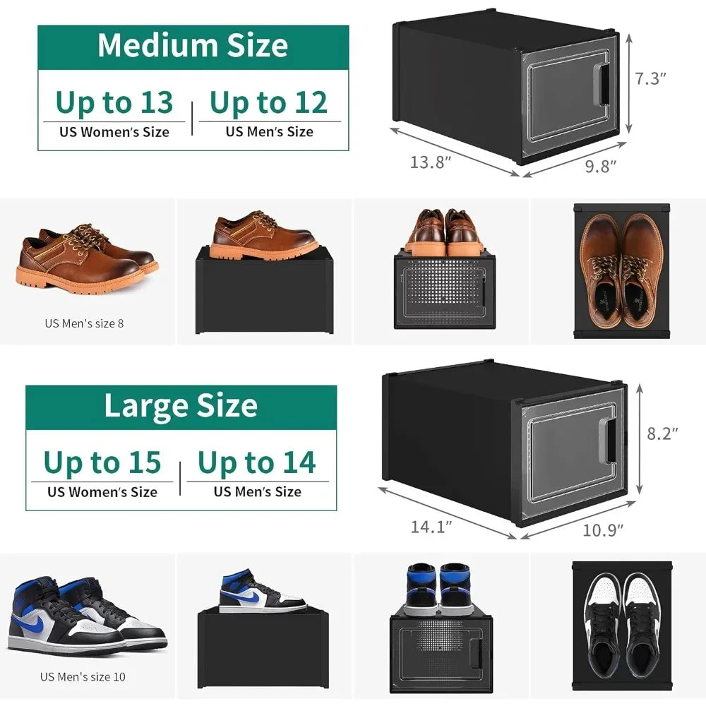 20-pack  stackable shoe organizer