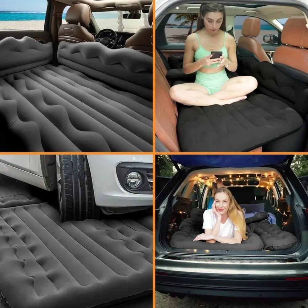 Inflatable Air Mattress with Sides for Car & Camping